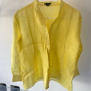 Linen Yellow Theory Oversized Shirt